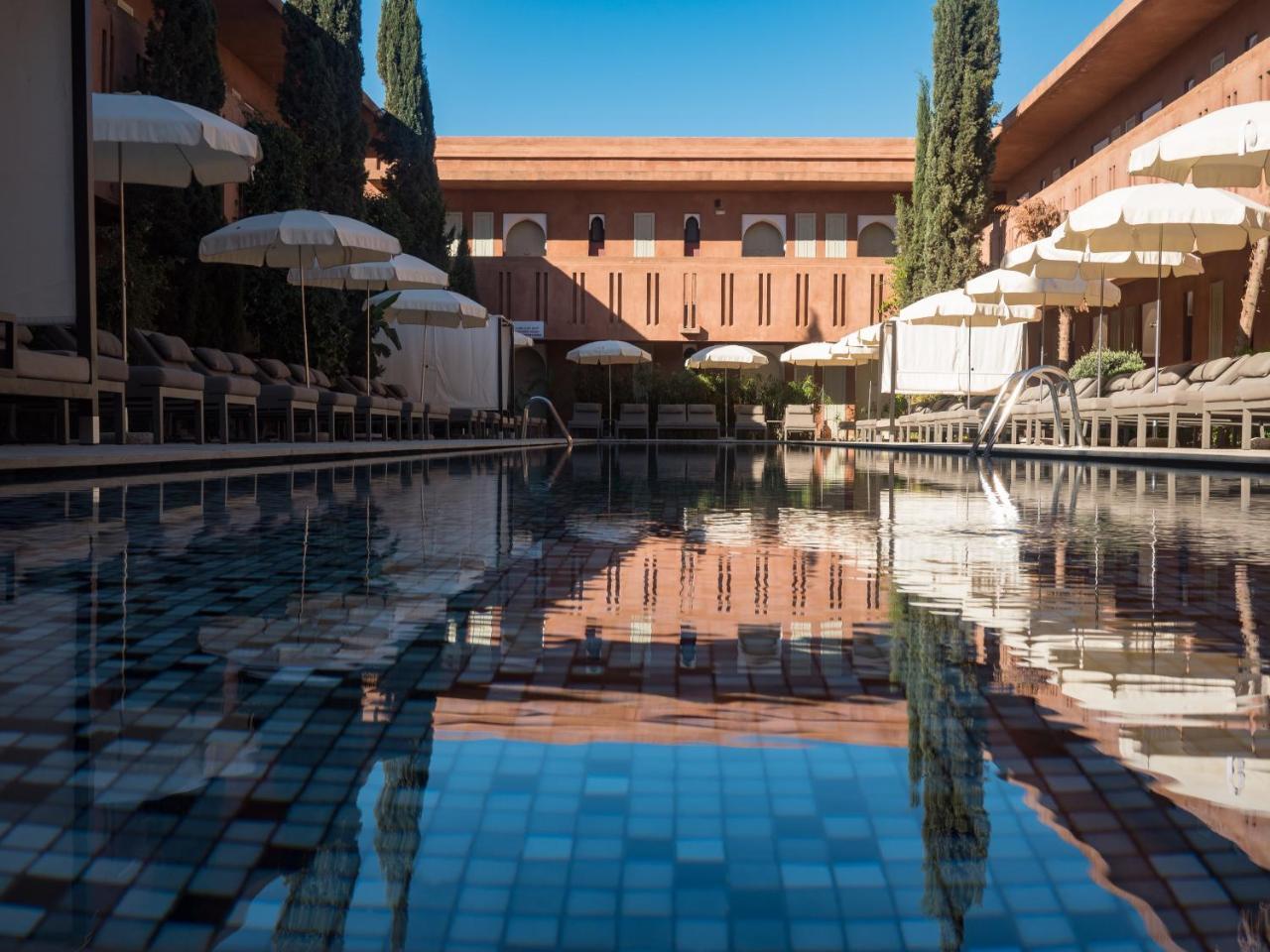 Kenzi Club Agdal Medina Ξενοδοχείο Lahebichate Εξωτερικό φωτογραφία The pool at the Hotel Amanjena